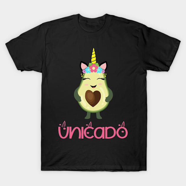 Unicado Funny Avocado Unicorn Lover Gift T-Shirt by JPDesigns